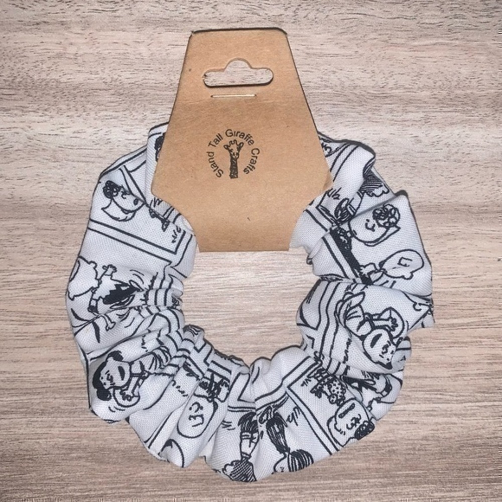 $7ea or 3/$15 Peanuts Snoopy comic strip hair Scrunchie new